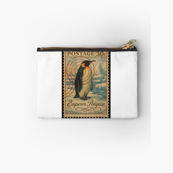 Item preview, Emperor Penguin Vintage Postage Stamp Art designed and sold by ForeverPrintsOK.