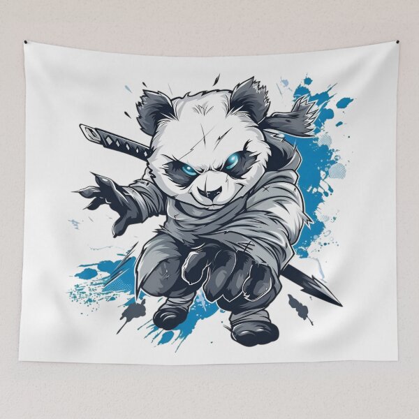 Item preview, Shadow Panda Ninja | Fierce Martial Animal Illustration designed and sold by Dyan4.