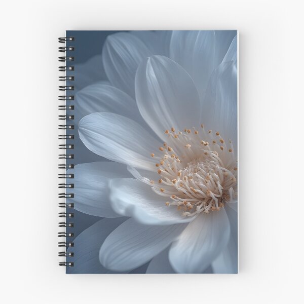 Item preview, Soft Blue Grey Macro Flower Art designed and sold by Neonyx2020.