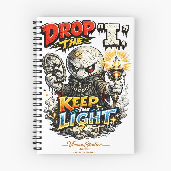 Item preview, Drop The I Keep The Light Spiritual Typography Graphic Tee - Ego Dissolution Bhagavad Gita Inspired Streetwear Art - Modern Zen Aesthetic Wisdom Quote - Vivaan Studio Original designed and sold by Vivaan Studio.