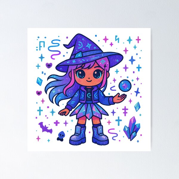 Item preview, ✨ Glitch Sparkle Fairy – Cyberpunk Kawaii Doll ✨ designed and sold by Alquimia Lunar.