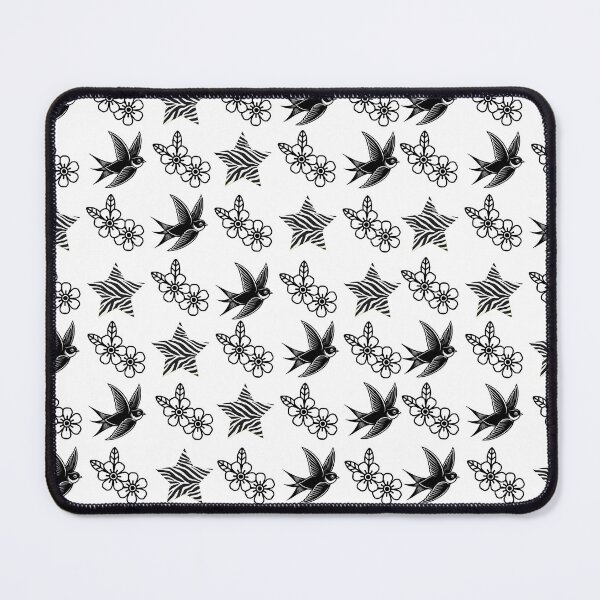 Item preview, Zebra Star & Floral Pattern – Black and White Alternative Aesthetic designed and sold by ZebraDazzleDesigns.