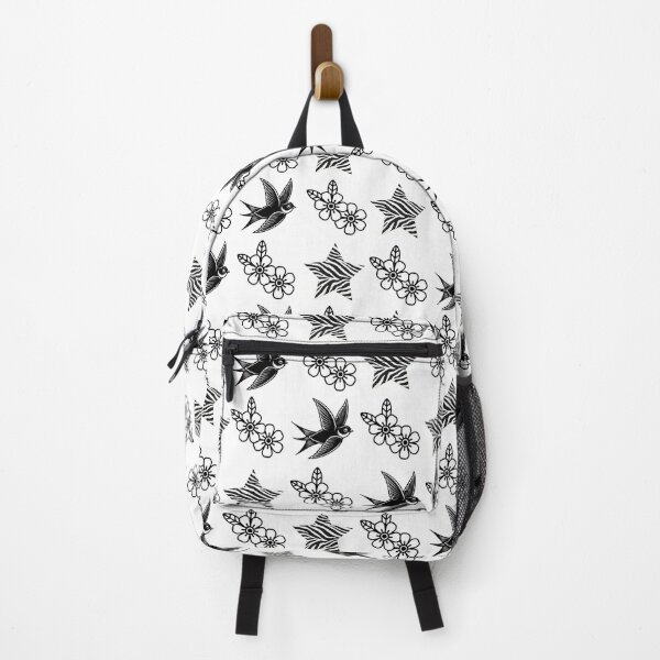 Item preview, Zebra Star & Floral Pattern – Black and White Alternative Aesthetic designed and sold by ZebraDazzleDesigns.