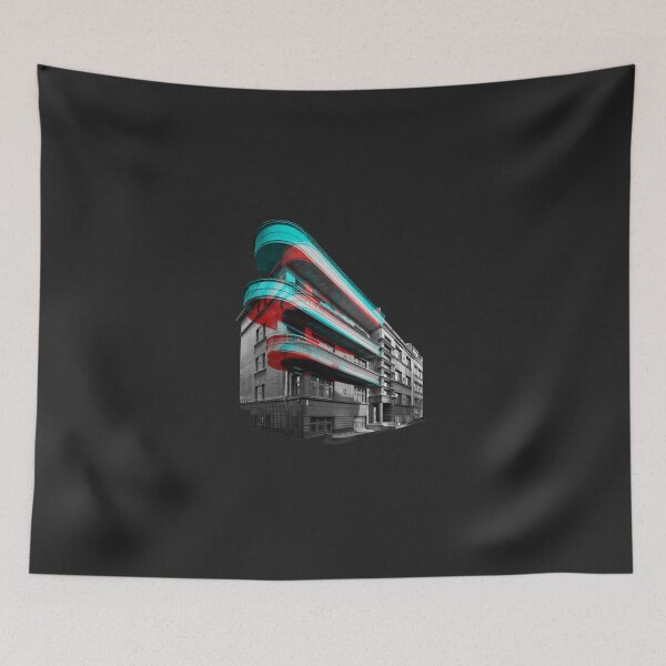 Item preview, Kaunas modernism architecture glitch art designed and sold by Brutland.