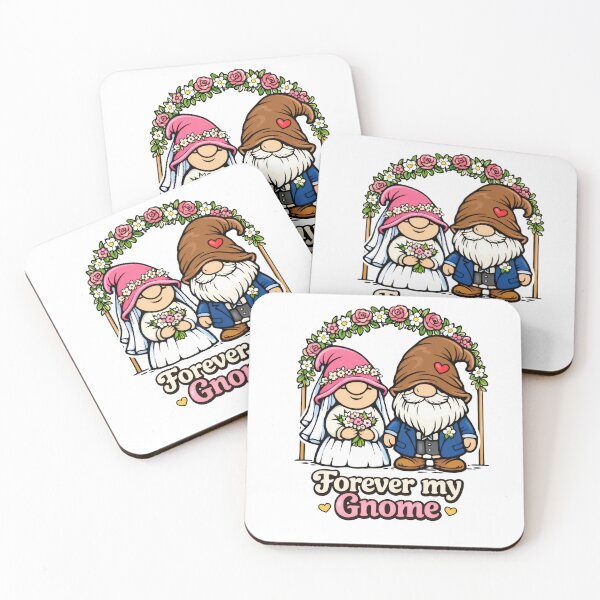 Item preview, Forever My Gnome – Whimsical Gnome Wedding Illustration designed and sold by Moriarty's Digital Visions.