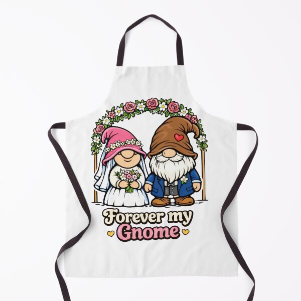 Item preview, Forever My Gnome – Whimsical Gnome Wedding Illustration designed and sold by Moriarty's Digital Visions.