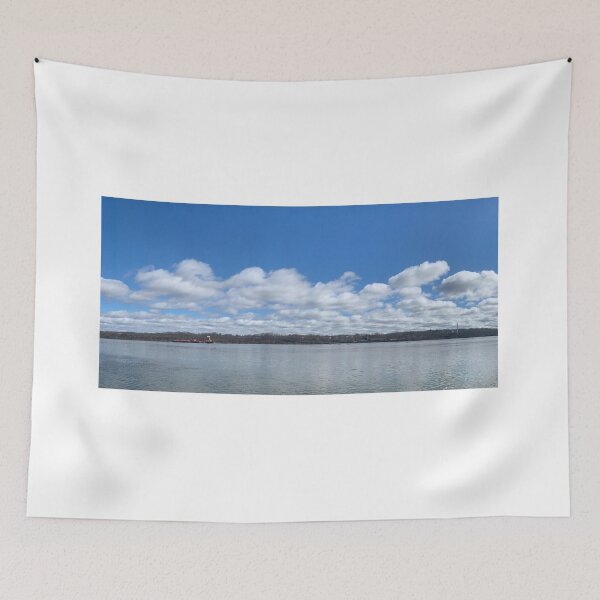 Item preview, Barge on the river designed and sold by Harmonyfellowship23.