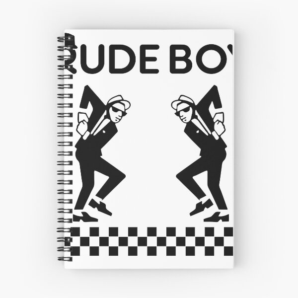 Artikelvorschau, Grafik im Rude-Boy-Ska-Stil, zweifarbiges Design entworfen und verkauft von Surfer Dave Designs.