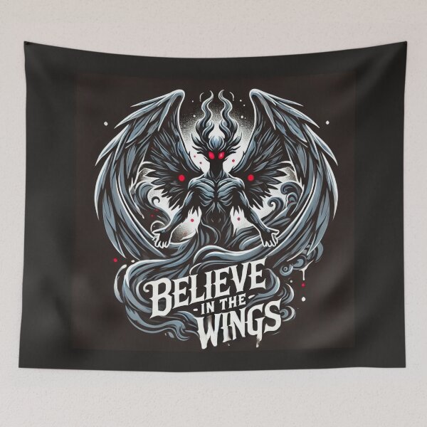 Item preview, Mothman Believe In The Wings designed and sold by Planetporridge.