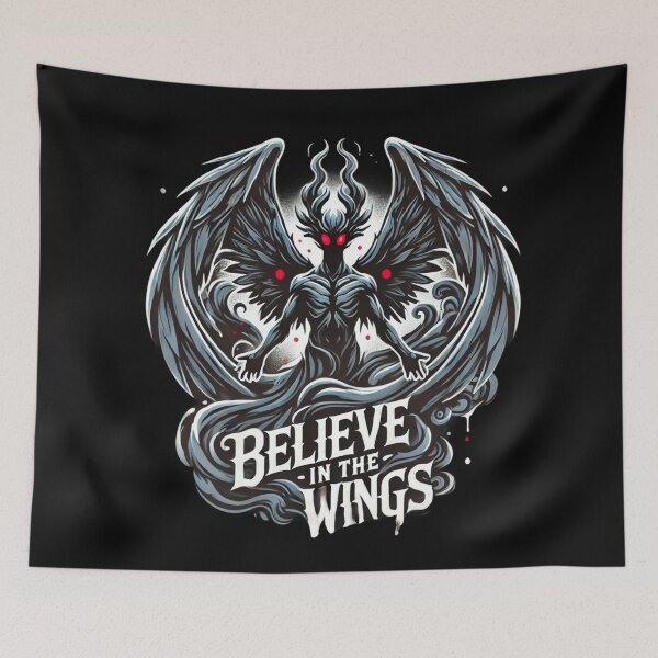 Item preview, Mothman Believe In The Wings Art designed and sold by Planetporridge.