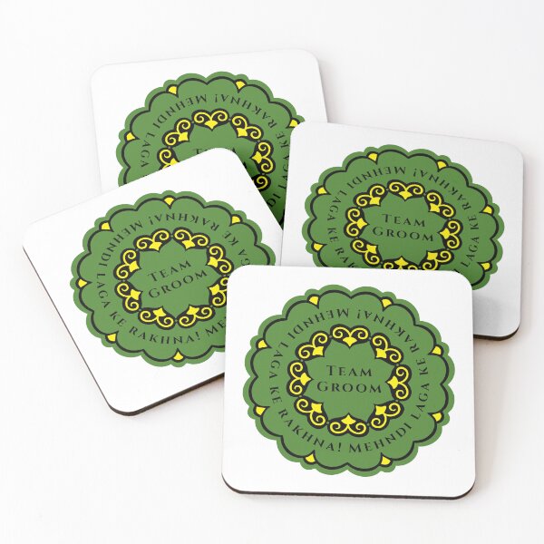 Item preview, TEAM GROOM Mehndi Laga Ke Rakhna! Sticker Decal perfect for wedding gifts, crafts, and decorations designed and sold by DeshiDesign.