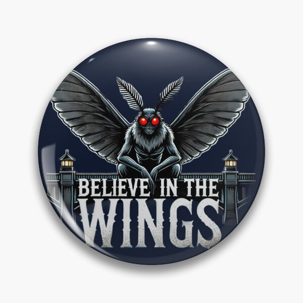 Item preview, Mothman Believe In The Wings Artwork designed and sold by Planetporridge.