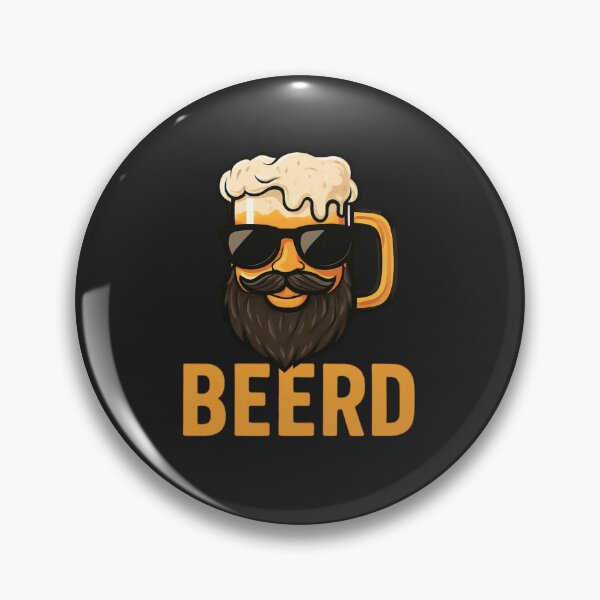 Item preview, Vintage Bearded Beer Mug Cool Sunglasses Cartoon Logo designed and sold by Wonder Pixel Studio.
