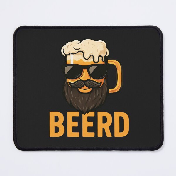 Item preview, Vintage Bearded Beer Mug Cool Sunglasses Cartoon Logo designed and sold by Wonder Pixel Studio.