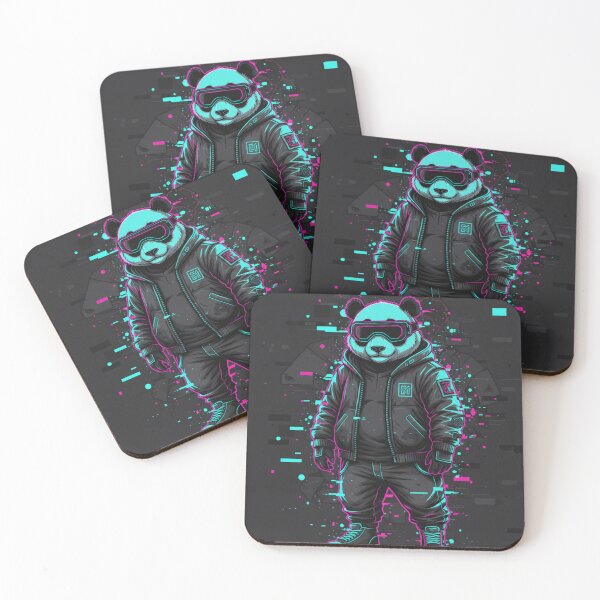 Item preview, Cyberpunk Panda Streetwear | Neon Futuristic Panda Illustration designed and sold by snaperos.
