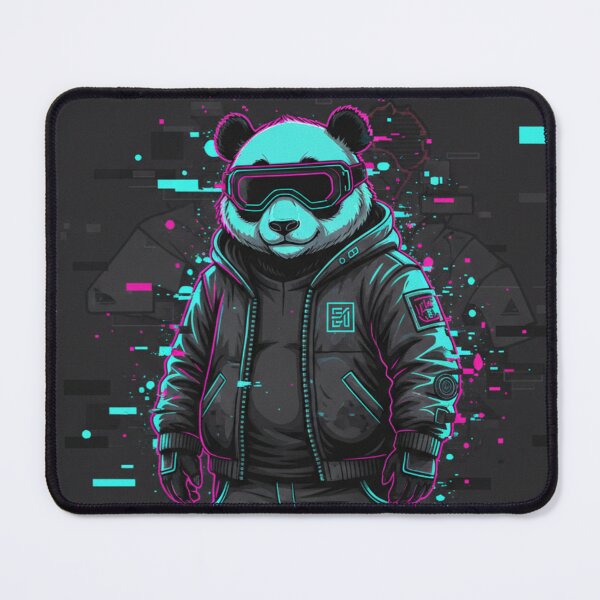 Item preview, Cyberpunk Panda Streetwear | Neon Futuristic Panda Illustration designed and sold by snaperos.