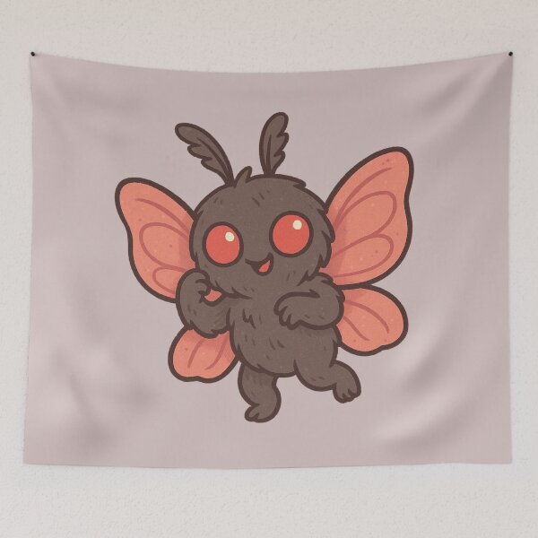 Item preview, Happy Mothman Cryptid designed and sold by Planetporridge.
