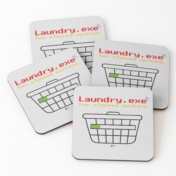 Item preview, Laundry.exe Has Stopped Working - Funny Retro Pixel Art designed and sold by AmazingEG.