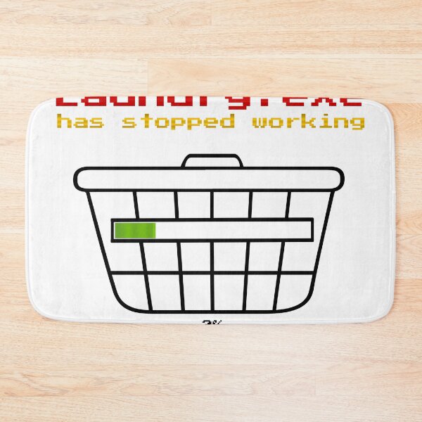 Item preview, Laundry.exe Has Stopped Working - Funny Retro Pixel Art designed and sold by AmazingEG.