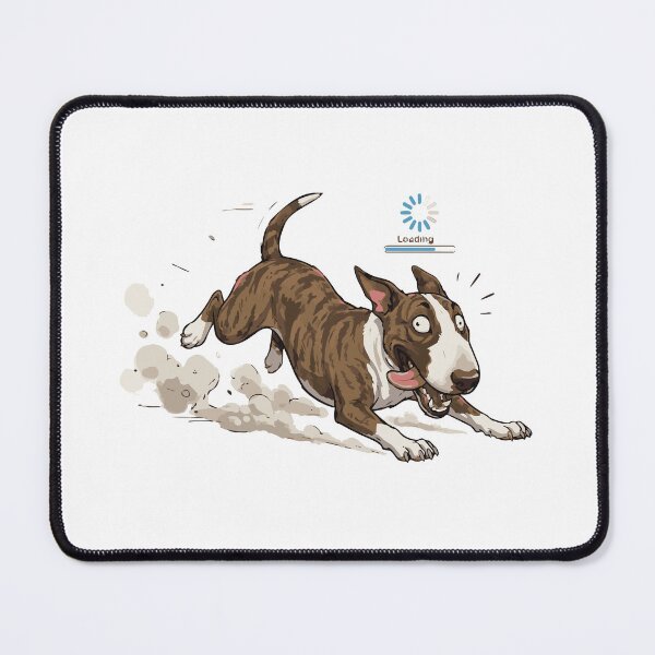 Item preview, Hucklebutt Loading Funny Bull Terrier Zoomies designed and sold by Petzzz.