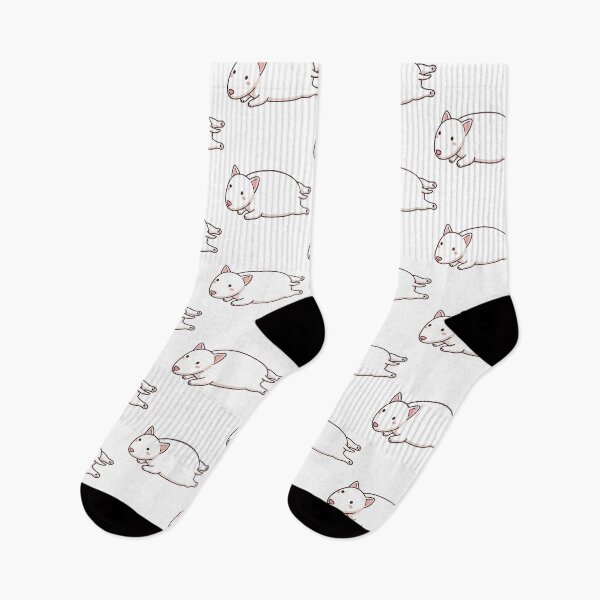 Item preview, Lazy Bull Terrier Sploot Yoga Pose designed and sold by Petzzz.