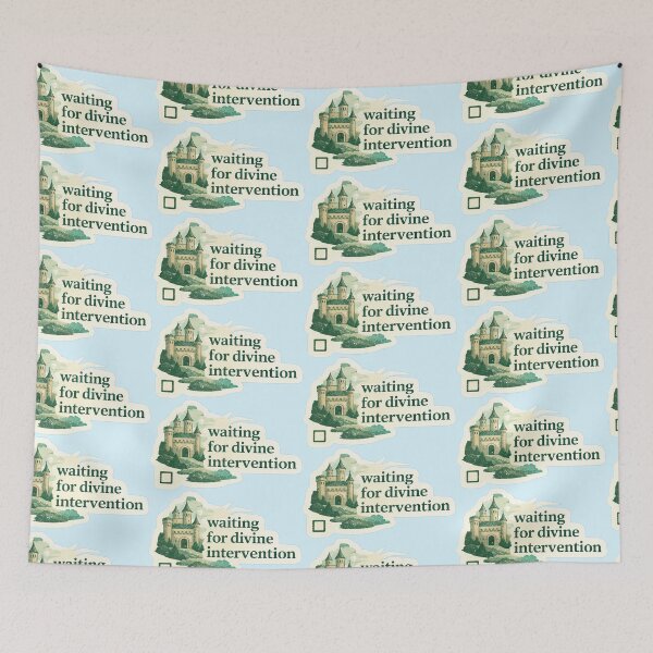 Item preview, Waiting For Divine Intervention Relatable Meme designed and sold by Retr0Tshirts.