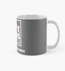 Faux News White Logo Mug