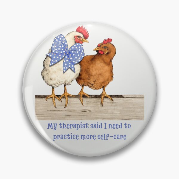 Item preview, Chicken Practicing Self-Care, Humor, Big Polka-Dot Bow designed and sold by JoyfulWhimsy.