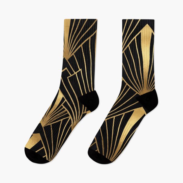 Item preview, Midnight Gatsby - Art Deco Gold Pattern designed and sold by Neon Nature Studio.