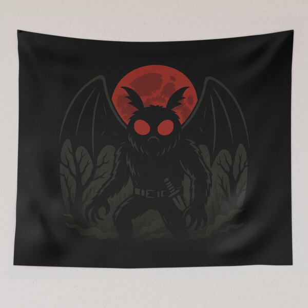Item preview, Mothman Cryptid Artwork designed and sold by Planetporridge.