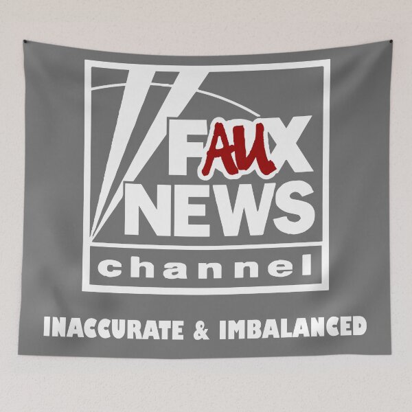 Item preview, Faux News White Logo designed and sold by TheManyFaced.