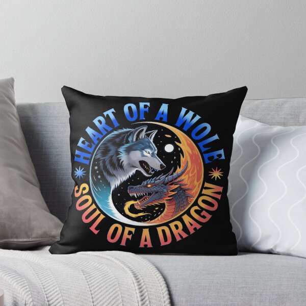 Item preview, heart of a wolf soul of a dragon designed and sold by YounexxART.