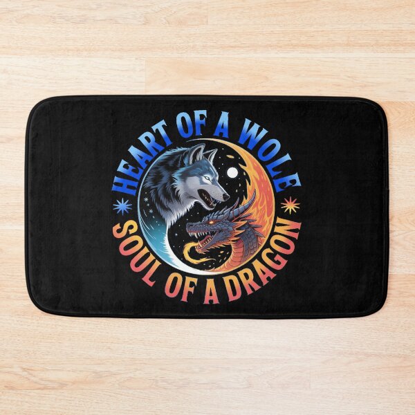 Item preview, heart of a wolf soul of a dragon designed and sold by YounexxART.