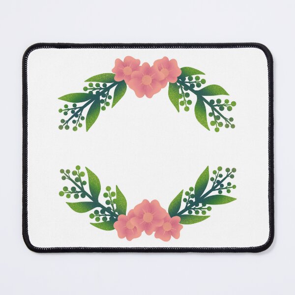 Item preview, Pink flowers cute round frame designed and sold by ValeryFlame.