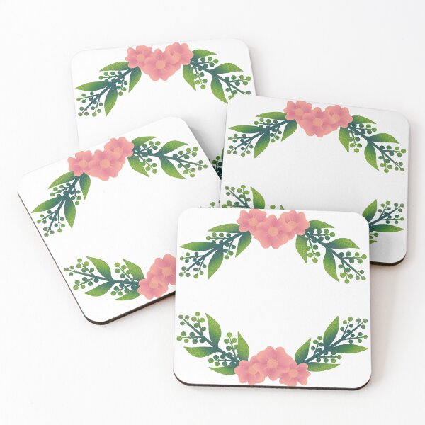 Item preview, Pink flowers cute round frame designed and sold by ValeryFlame.