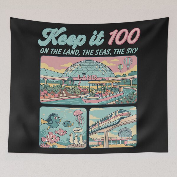 Item preview, Retro Theme Park Land Sea Sky Illustration Art designed and sold by Rhastasnixon.
