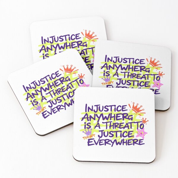 Item preview, Injustice Anywhere Is A Threat To Justice Everywhere Lead With Courage designed and sold by SkeletonsDanger.