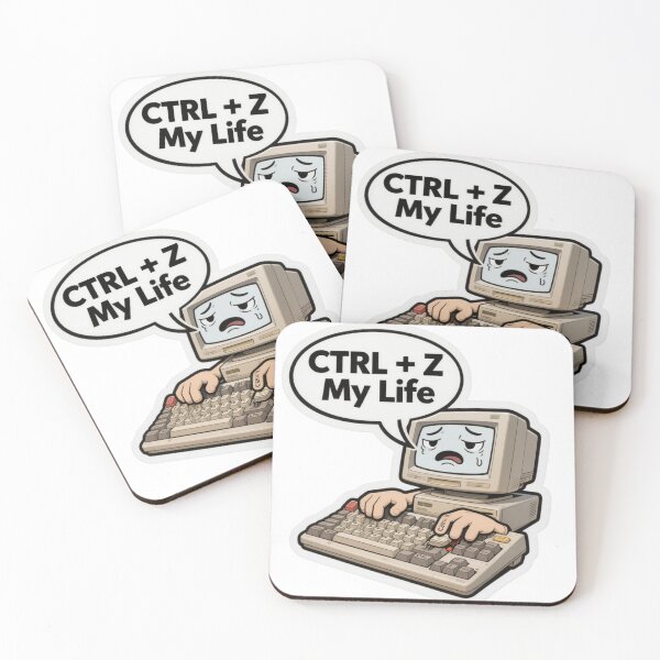 Item preview, CTRL Z My Life – Funny Retro ComputerTech Humor designed and sold by  Bold Border Studio..