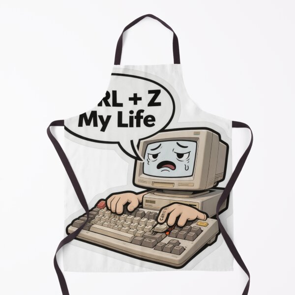 Item preview, CTRL Z My Life – Funny Retro ComputerTech Humor designed and sold by Bold Border Studio..