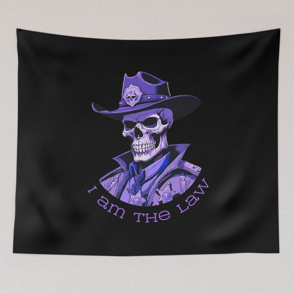 Item preview,  skull sheriff- I am the law designed and sold by wildforcedesign.