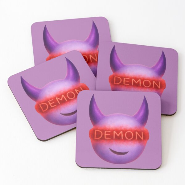 Item preview, Demon Smile - Neon Purple and Red Aesthetic Character designed and sold by HedayatDesign.