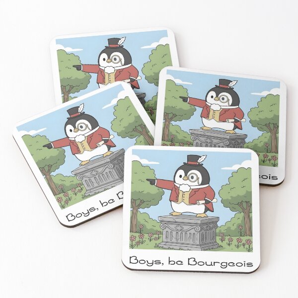 Item preview, The Tiny Legend: Bourgeois Penguin Statue - "Boys, be Bourgeois" designed and sold by Jchan24.