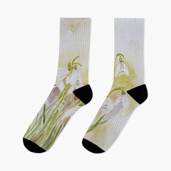 Item preview, white snowdrops 2026 watercolour painting 2 designed and sold by ColorandColor.