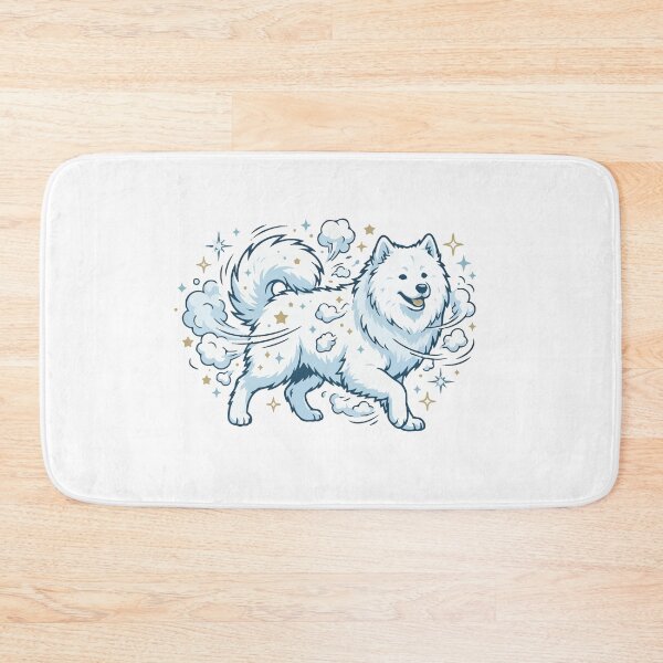 Item preview, Samoyed Glitter Funny Dog Hair Shedding Quote designed and sold by Petzzz.