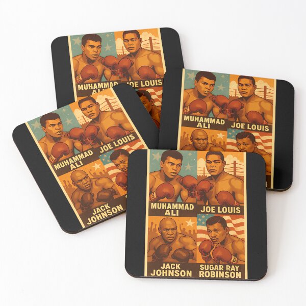 Item preview, Muhammad Ali Joe Louis Jack Johnson Sugar Ray Robinson Boxing Legends designed and sold by Anderson990.