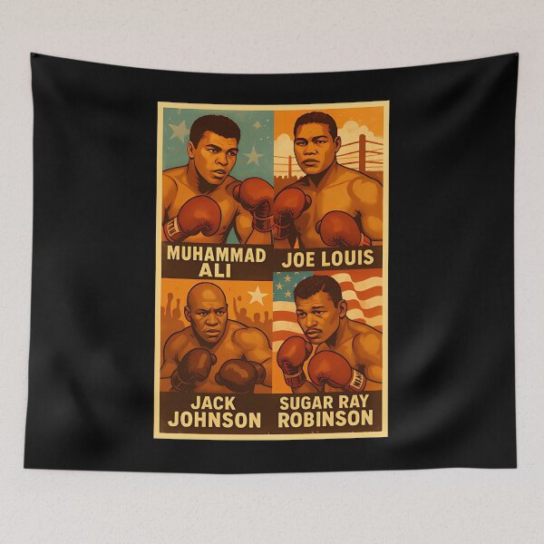 Item preview, Muhammad Ali Joe Louis Jack Johnson Sugar Ray Robinson Boxing Legends designed and sold by Anderson990.