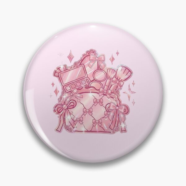 Item preview, Pink Kawaii Makeup Bag Sticker, Makeup Artist Print, Makeup Art Sticker. designed and sold by winterdaisyflower.