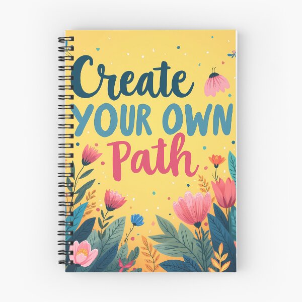 Item preview, Create Your Own Path Floral Art - Bold Empowering Quote Design designed and sold by DesignsByDessie.