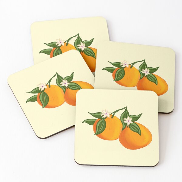 Item preview, Florida Oranges Painting designed and sold by Ember-and-Ivy.
