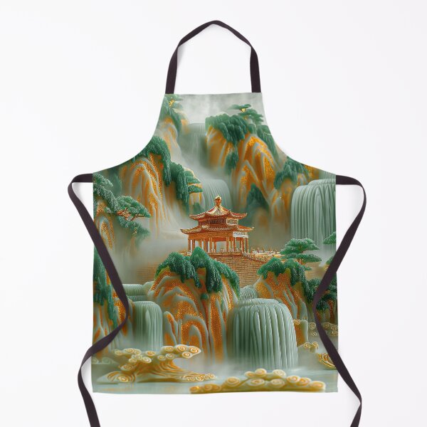 Item preview, Asian jade carving mountain landscape with temples designed and sold by MargaretWiktor.
